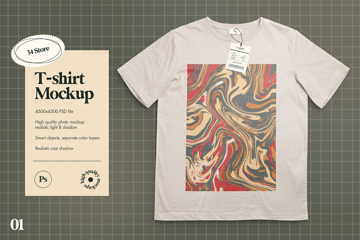T-Shirt Mockup, a Templates & Theme by 34store (Photo 1 of 5)