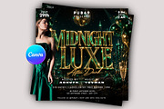 Midnight Luxe After Dark Party Flyer, a Flyer Template by Posterfello (Thumbnail 1 of 4)