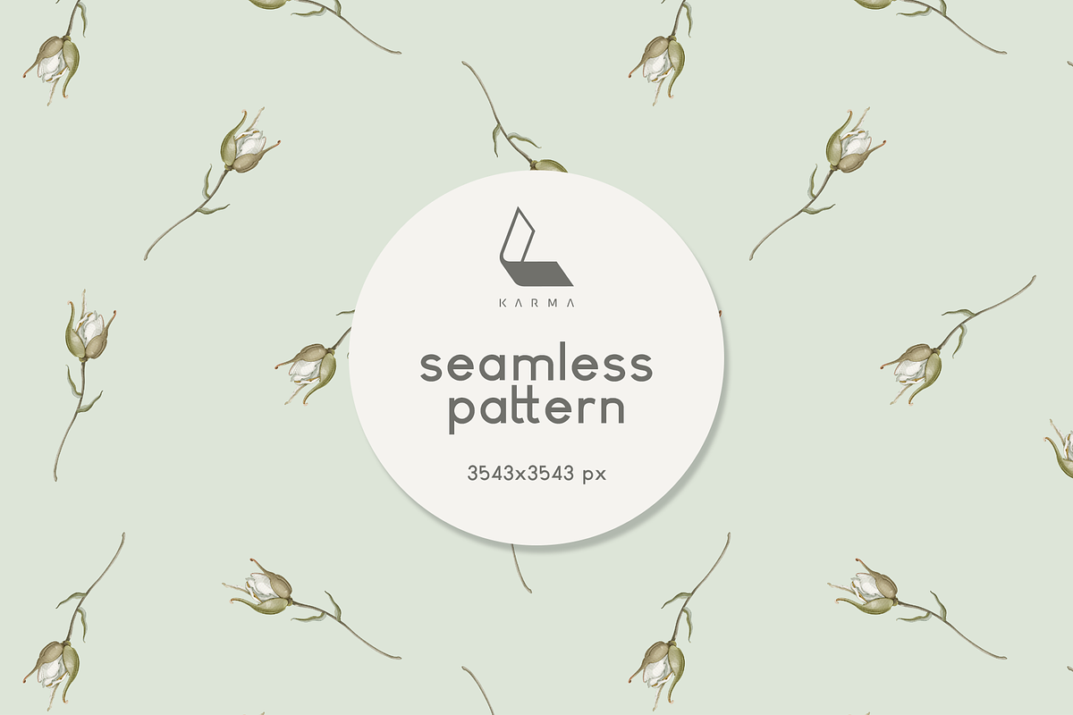 Garden Ivory Botanical Set, a Decorative Illustration by Karma (Photo 17 of 20)