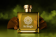 Perfume Label Logo Mockup, a Packaging Mockup by Modaldesain (Thumbnail 2 of 5)