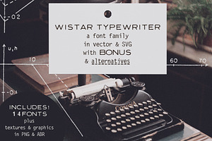 Wistar Typewriter SVG Font Family