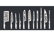 Knife, collection. Fish cutting, a Food Illustration by Foxys Graphic (Thumbnail 1 of 3)