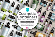 Cosmetic Containers 1, Canva Mockups, a Cups & Container Mockup by Mockup Scene (Thumbnail 1 of 23)
