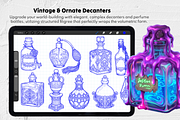 Potion & Poison Bottles Stamps, a Brush Add-On by Selentaori Studio (Thumbnail 8 of 12)