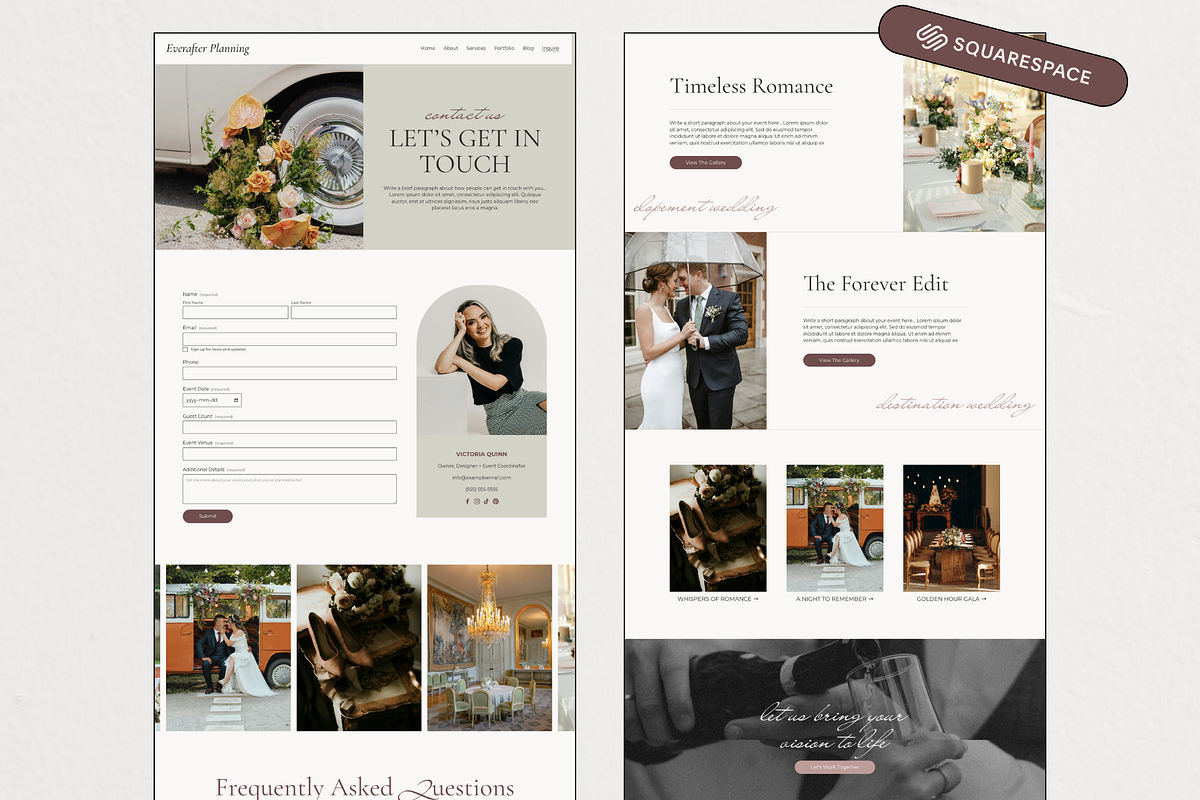 Squarespace Website Template Pink, a Squarespace Template by Breah Designs (Photo 4 of 10)
