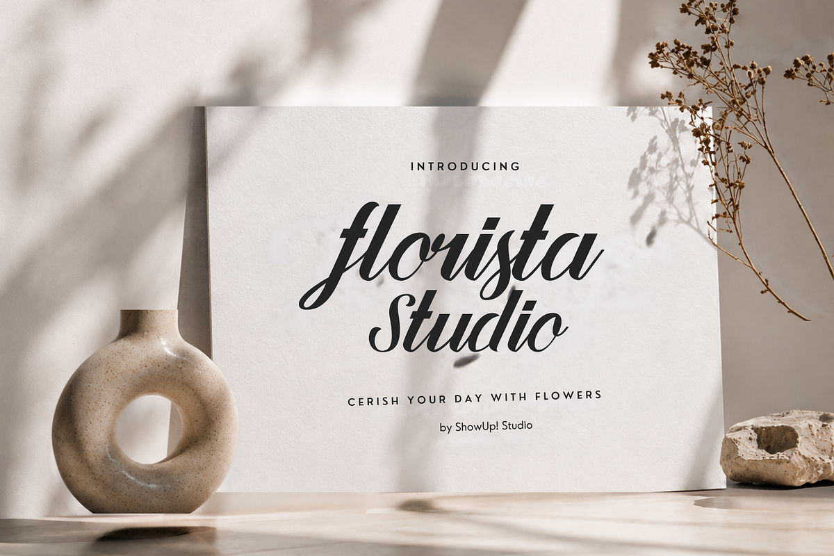 Florance Script, a Script Font by ShowUp! Studio (Photo 6 of 9)