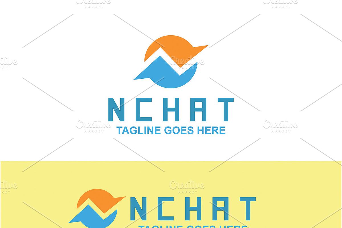 N Chat Logo Template, a Branding & Logo Template by Art Zooted (Photo 3 of 4)