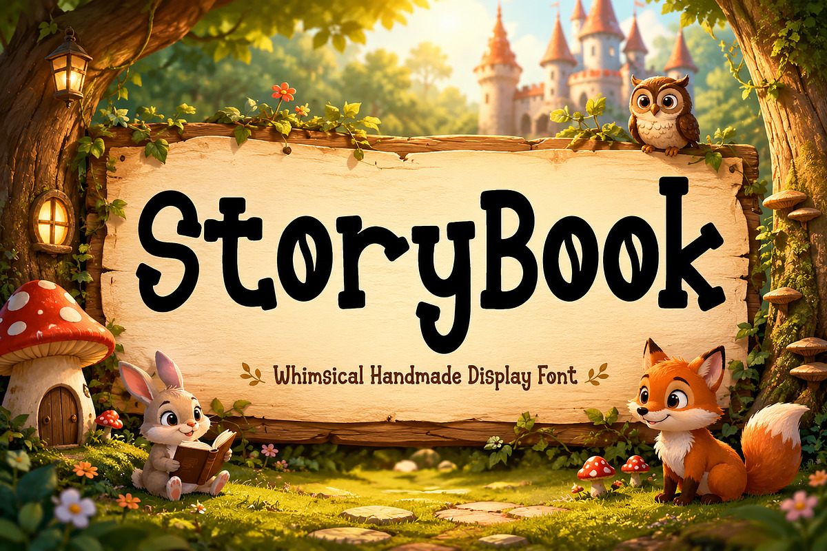 Storybook, a Slab Serif Font by Wow Magic (Photo 1 of 3)
