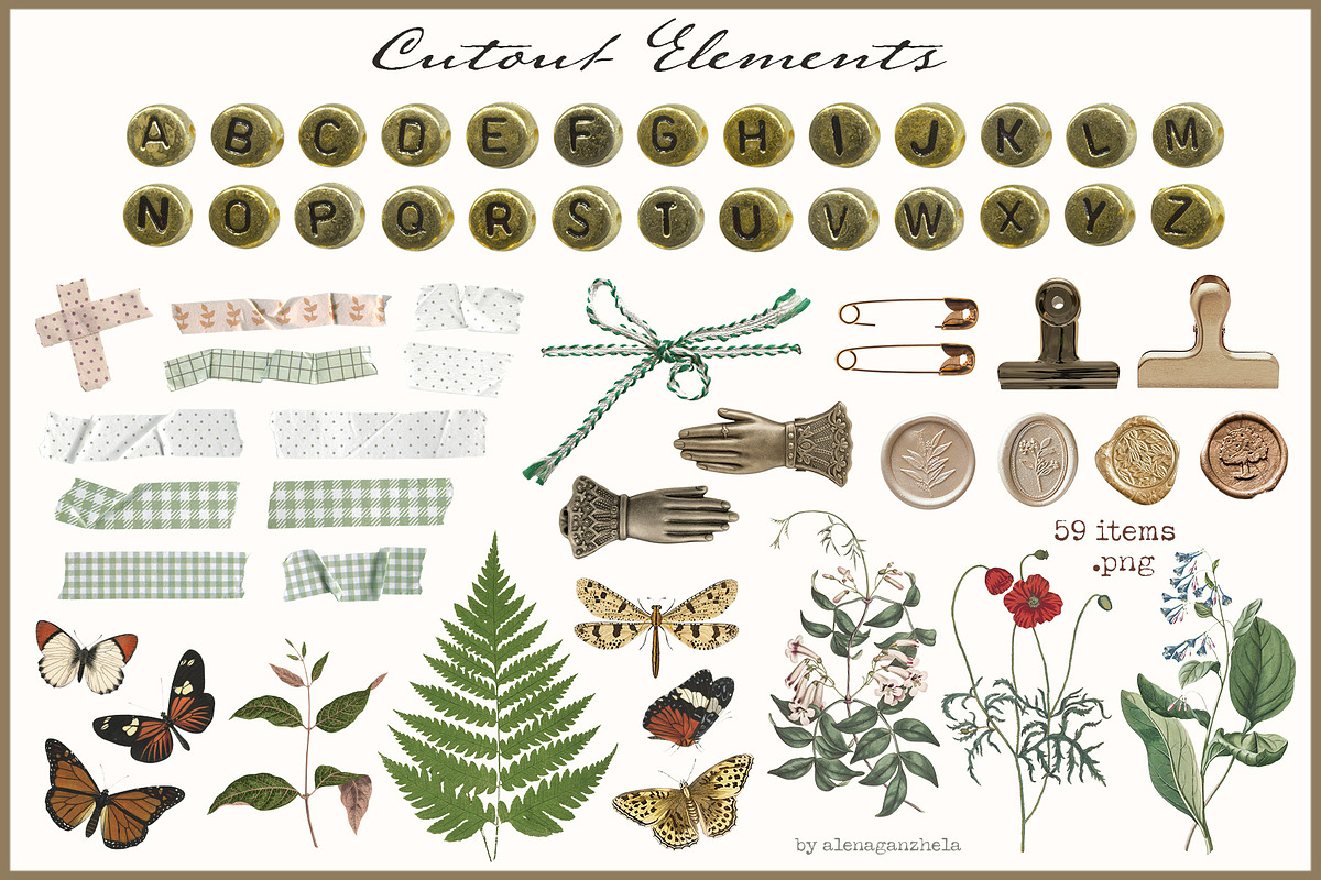 Vintage Paper Archive Collage Kit, an Object Graphic by alenaganzhela (Photo 5 of 7)