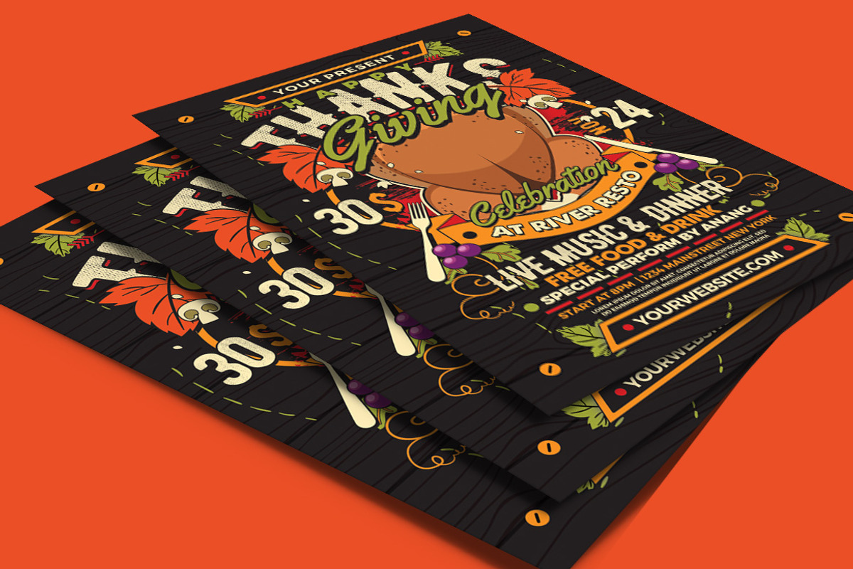 Thanksgiving Flyer, a Flyer Template by Muhamad Iqbal hidayat (Photo 4 of 4)