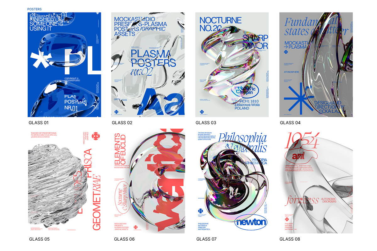 LIQUID GLASS, a Graphic by Evlogiev Studio (Photo 2 of 8)