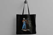 Skeleton Bike Mechanic, an Object Illustration by nomlimo.com (Thumbnail 2 of 3)