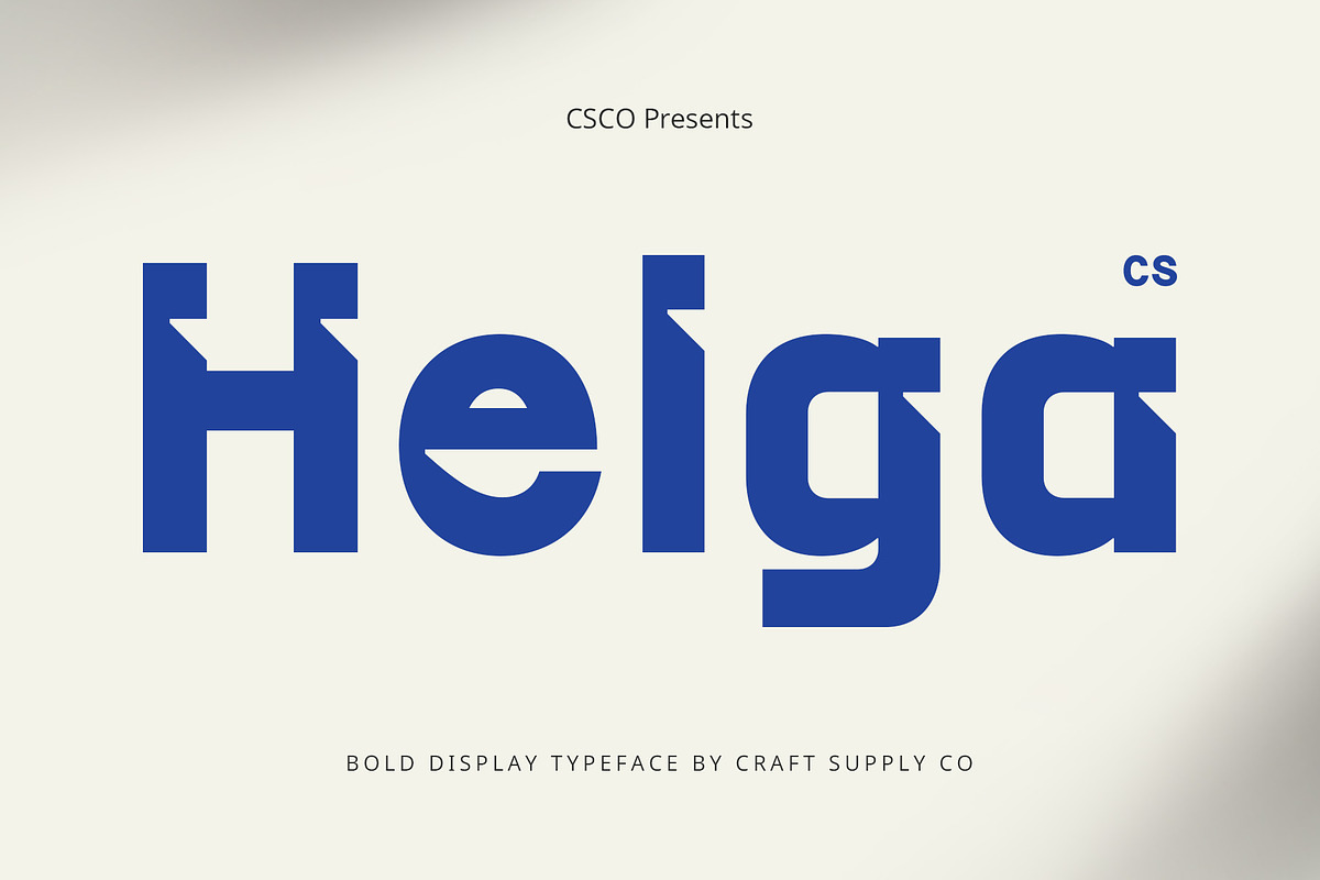 CS Helga – Inktrap Font, a Sans Serif Font by Craft Supply Co. (Photo 1 of 8)