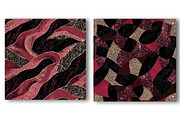 Burgundy and Black Glitter Digital, a Pattern Graphic by Watercolor design (Thumbnail 3 of 4)