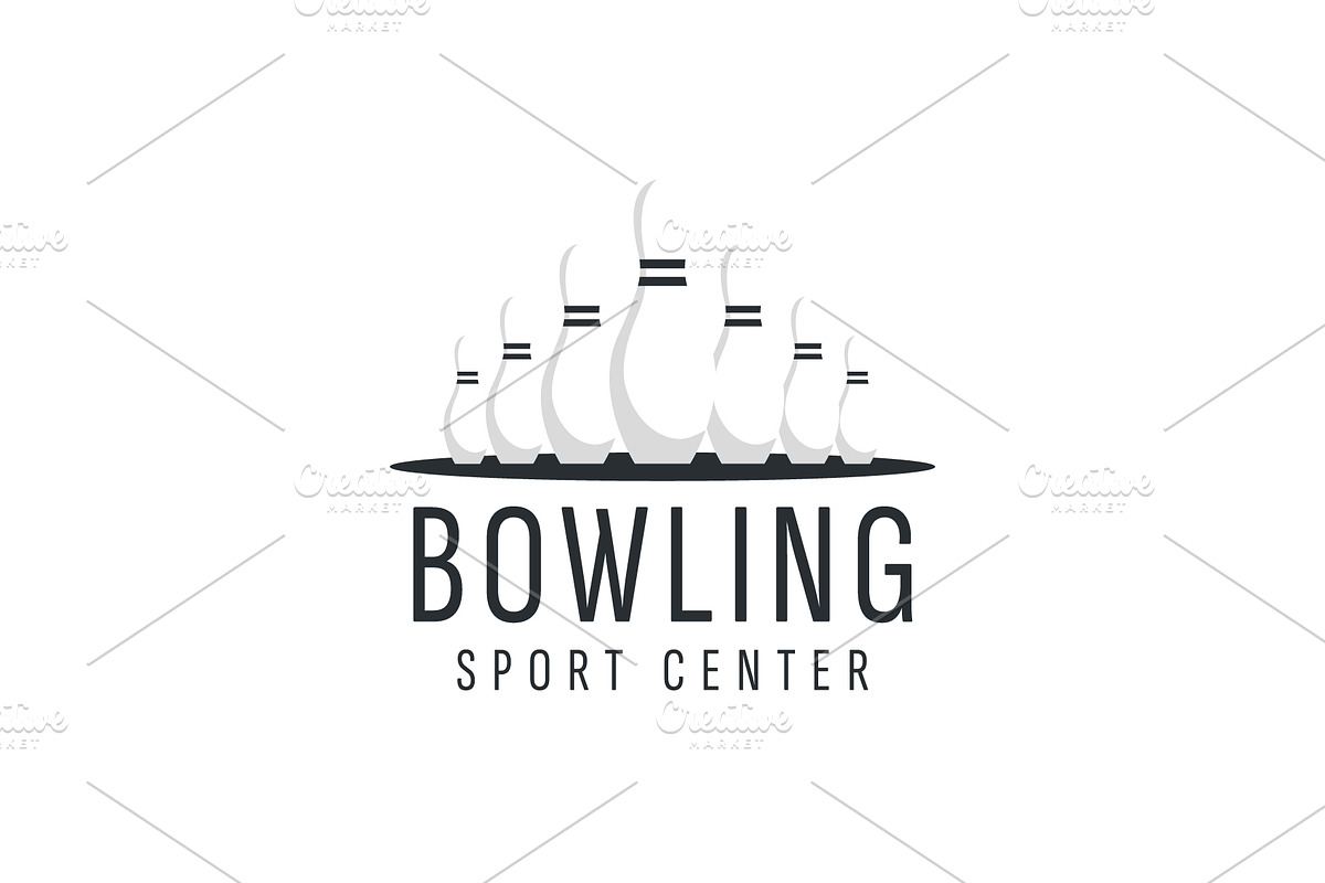 bowling logo illustration, a Branding & Logo Template by Dyn Studio