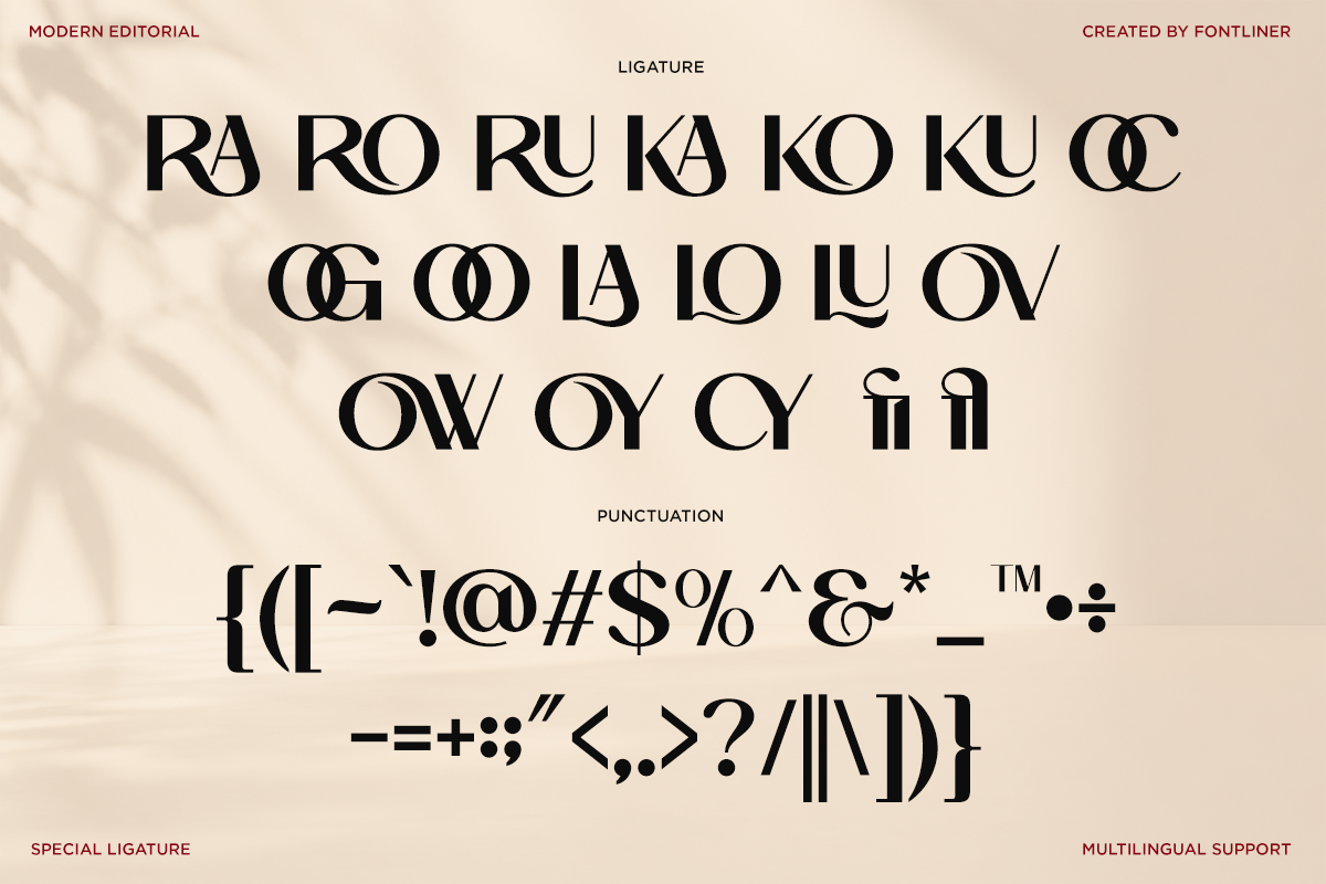 Amoora - Stylish Ligature Serif Font, a Sans Serif Font by Font Liner (Photo 10 of 10)