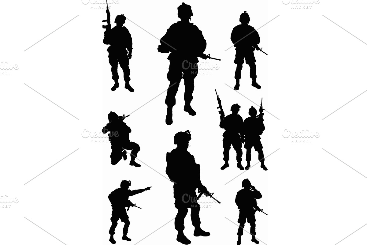 Soldiers, an Illustration by Getmilitaryphotos