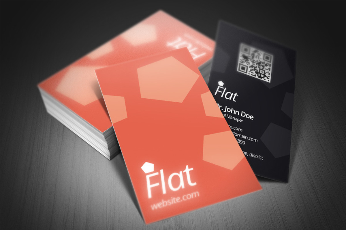 Flat Business Card, a Business Card Template by Rafael Oliveira (Photo 5 of 5)
