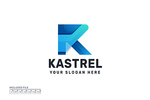 Letter K Gradient Colorful Logo, a Branding & Logo Template by yuanesei