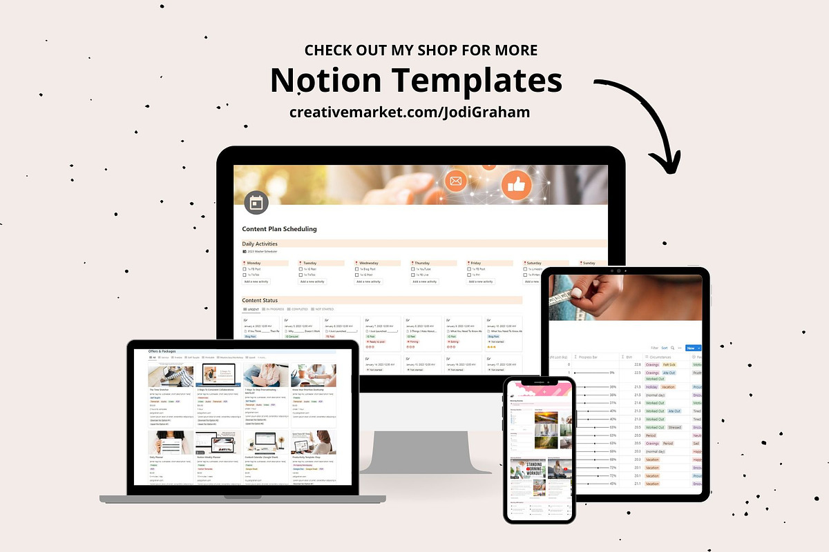 Habit Tracker Notion Template, a Templates & Theme by Saving Time Designs (Photo 10 of 10)
