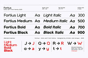 Fortius - Sans serif font family, a Sans Serif Font by Artistic & Unique (Thumbnail 2 of 15)
