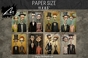 Odd Whimsical Couple, Quirky Collage, a Person Illustration by Digital Art Mahdiseño (Thumbnail 3 of 9)