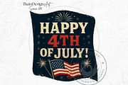 Fourth of July party Slogans PNG V2, a Seasonal Illustration by ThatsDesignArt (Thumbnail 8 of 10)