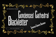 Condensed Cathedral Blackletter, a Blackletter Font by Wow Magic (Thumbnail 1 of 3)