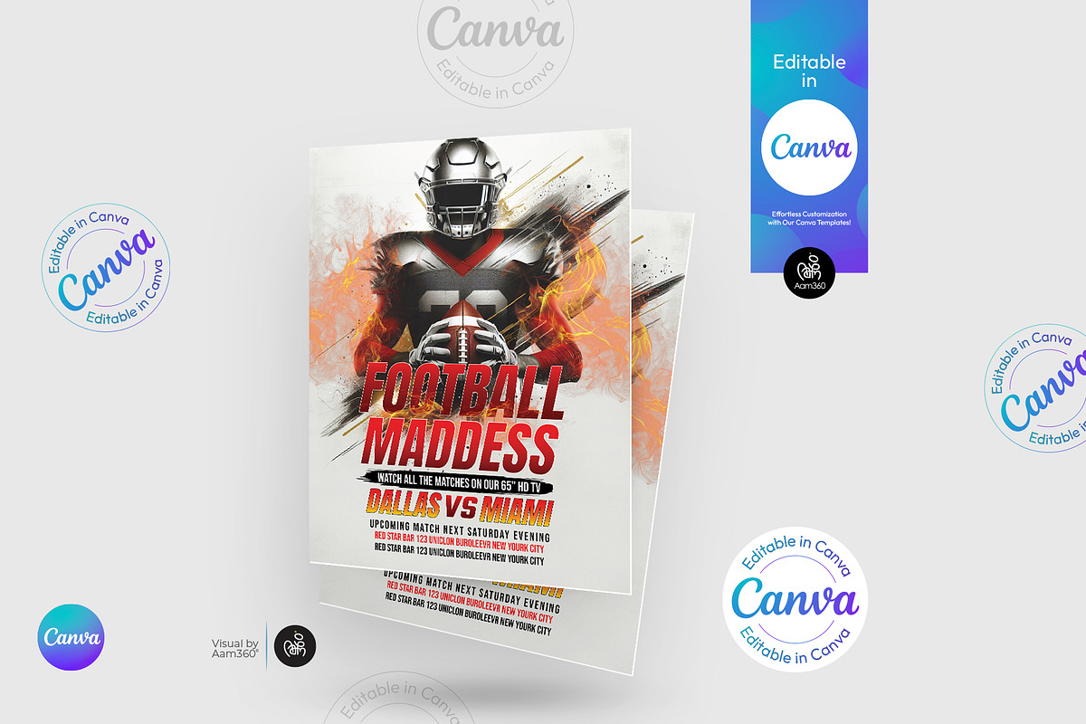 Soccer Game Day Flyer, a Flyer Template by Aam360 (Photo 2 of 3)