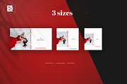 Red & White Social Media Pack, a Social Media Template by Kahuna Design (Thumbnail 3 of 6)