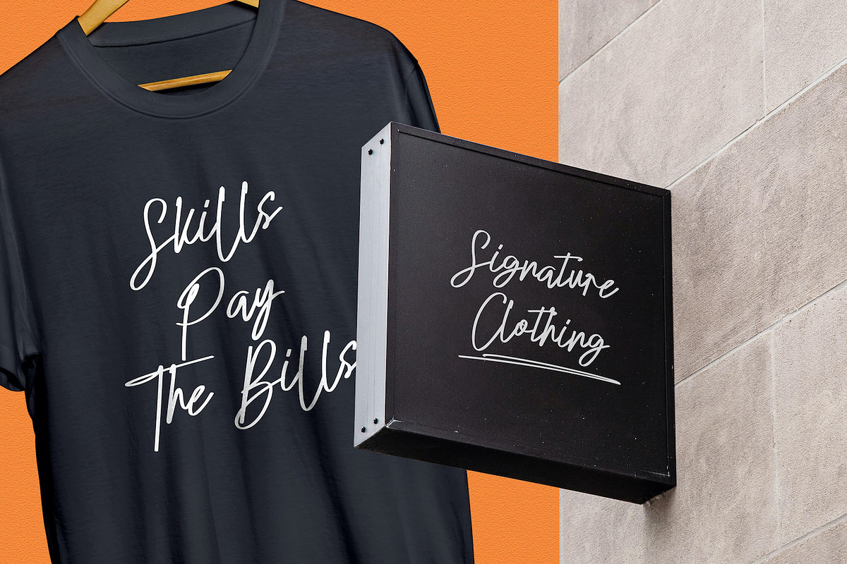 Oyange - Brush Calligraphy Font, a Script Font by StringLabs (Photo 2 of 12)