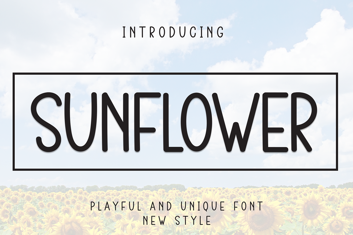 Sunflower | Script Font, a Script Font by Scratchones (Photo 1 of 8)
