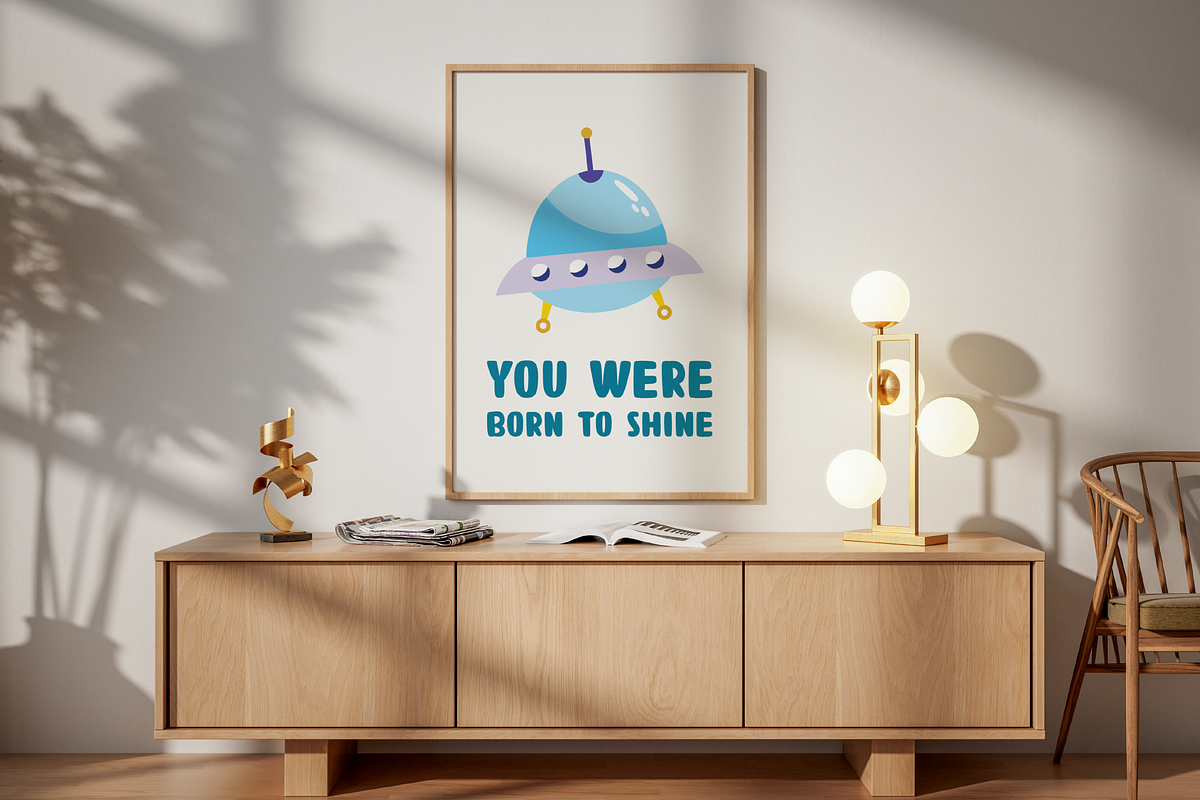 Space Children's Quotes Poster Print, an Object Graphic by digitalsbydepi (Photo 6 of 9)