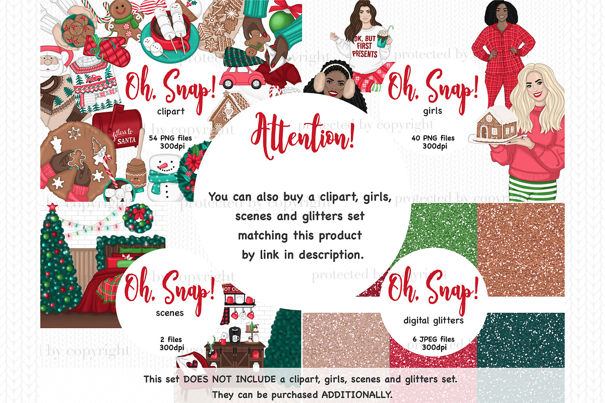 Oh Snap Patterns, a Pattern Graphic by GlamArtZhanna (Photo 4 of 4)