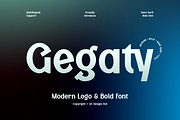 Gegaty - Logo Bold Font, a Sans Serif Font by QR Design Studio (Thumbnail 1 of 14)