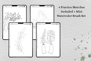 Procreate Watercolor Paper Canvas, a Layer Style Add-On by Wicked Creative (Thumbnail 6 of 6)