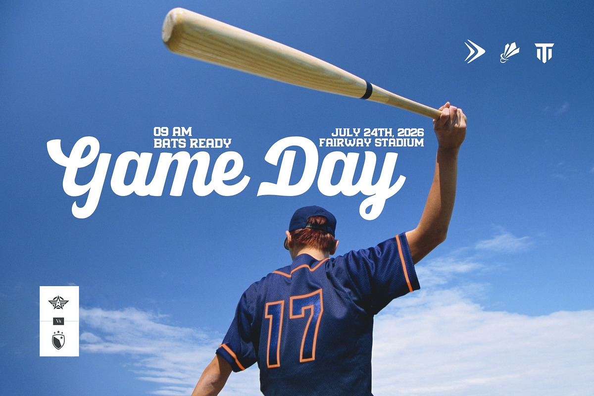 Baseball Font Bundle - 20 Fonts!, a Script Font by HipFonts (Photo 6 of 12)