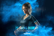Blue Smoke Transparent PNG Overlays, a Layer Style Add-On by Walllow Creatives (Thumbnail 3 of 6)