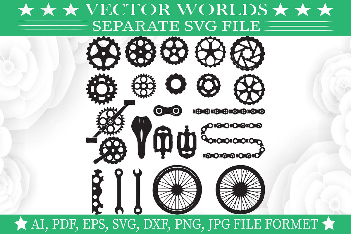 Gears Chains SVG, Gears, Chains SVG, an Object Graphic by VectorWorlds (Photo 1 of 3)