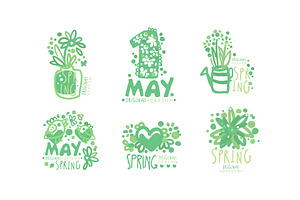 Spring Logo Templates Original, an Object Illustration by TopVectors