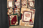 Christmas Correspondence journal kit, a Seasonal Illustration by ThatsDesignArt (Thumbnail 7 of 20)