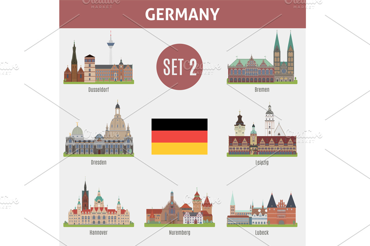 Famous Places cities in Germany, a Graphic by Stoker-13