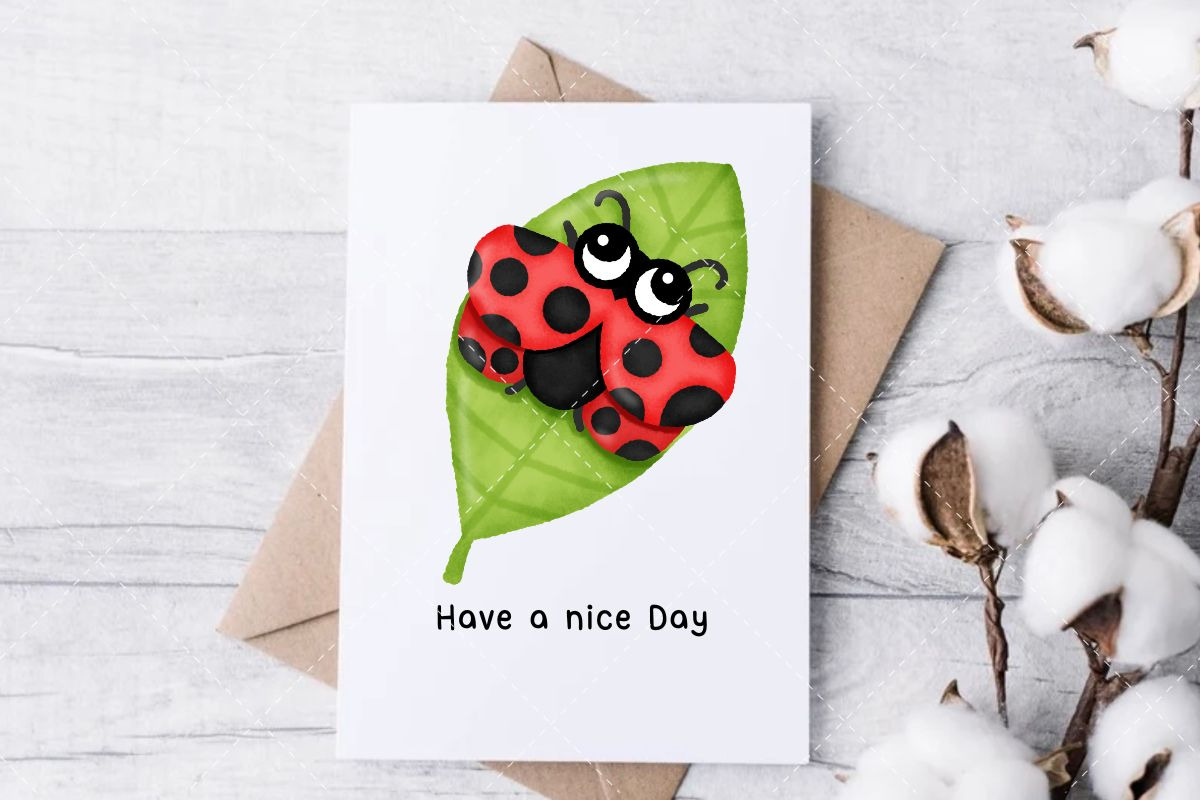 Cute Ladybug Watercolor Clipart, an Animal Illustration by Nattapohncha (Photo 3 of 3)