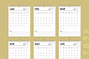 2025 Calender Design Layout Template, a Stationery Template by ContestDesign (Thumbnail 2 of 4)