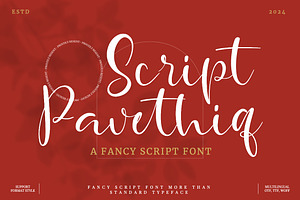 Pavethiq - Fancy Script Font