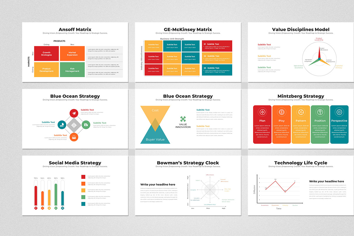 Business Strategy Google Slides, a Presentation Template by Design Vault (Photo 5 of 6)