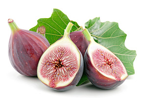 Fresh figs isolated on white background, a Food & Drink Photo by AlyaAnd