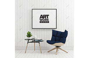Modern Minimalist Poster Mockup