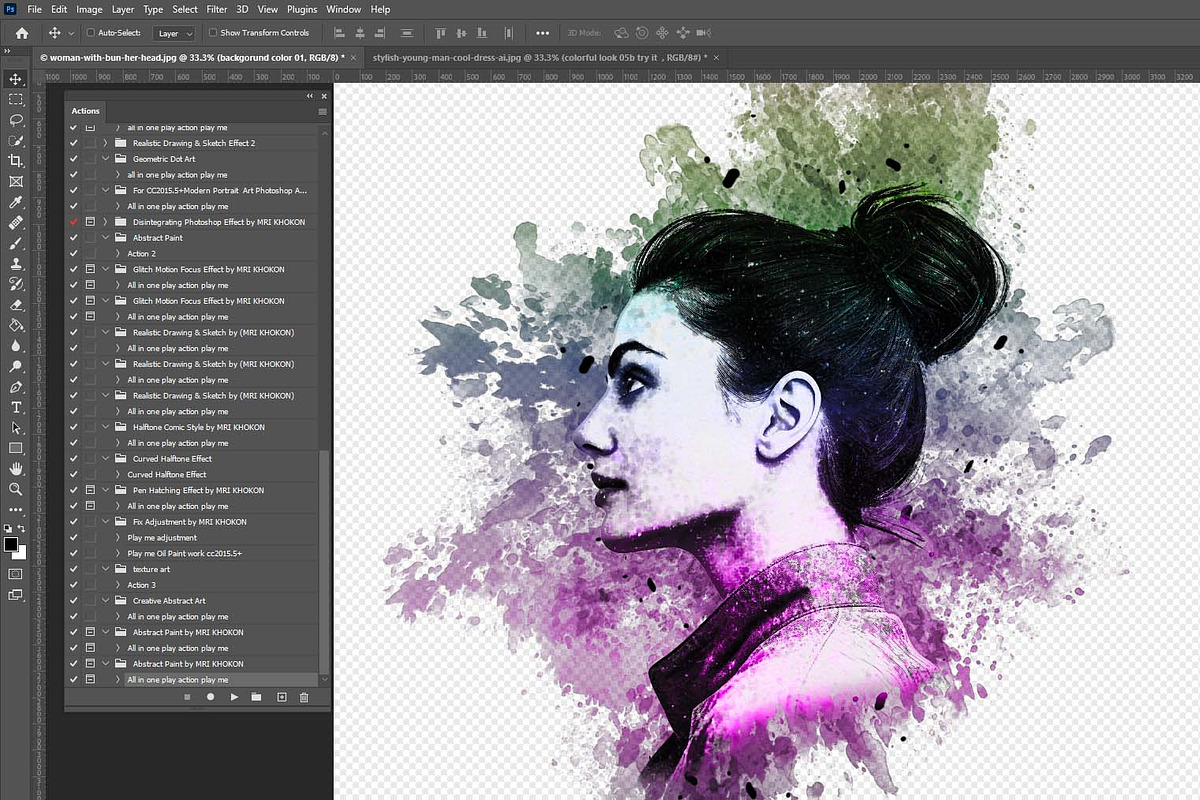 Abstract Paint Photoshop Action, an Action Add-On by MRI STUDIO (Photo 7 of 15)