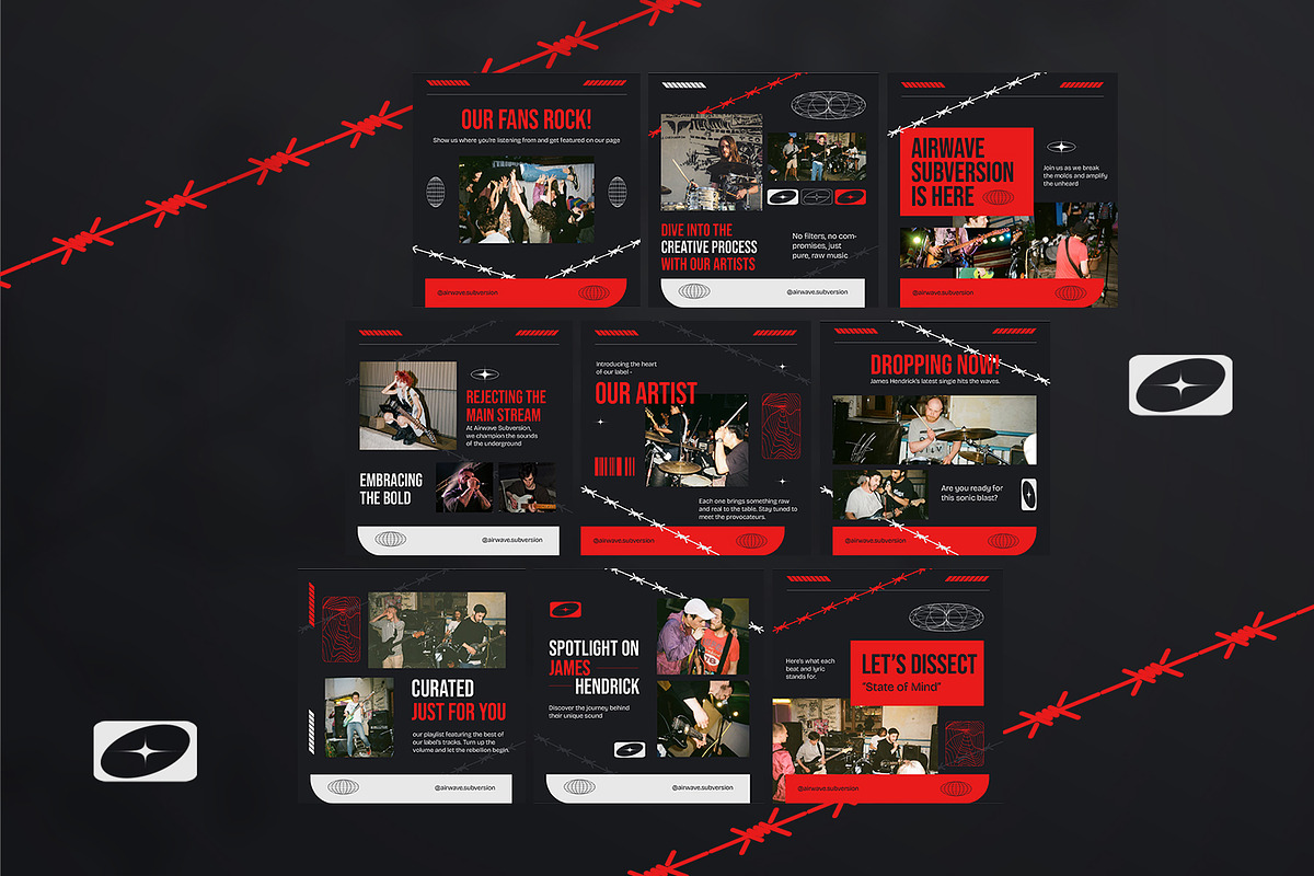 Airwave Subversion - Instagram Post, a Social Media Template by StreaksideStd (Photo 2 of 3)